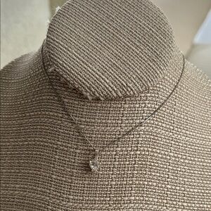 Elegant Silver Crystal Pendant heart shaped